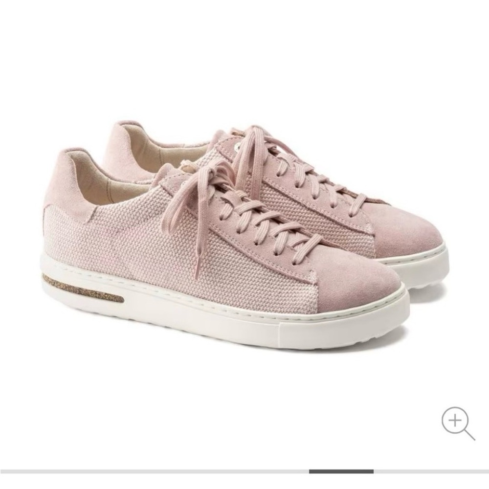 NWT Birkenstock Soft Pink Bend Low Canvas Suede Sneaker